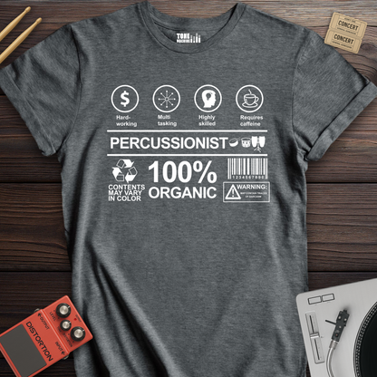 Percussionist Label Drum T-Shirt