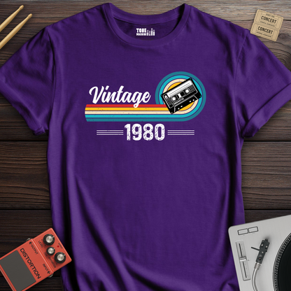 Vintage 1980 Cassette Retro T-Shirt