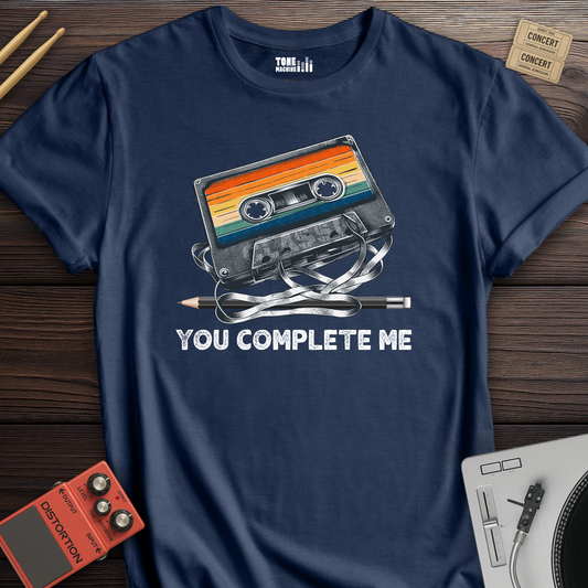 You Complete Me Cassette Retro T-Shirt