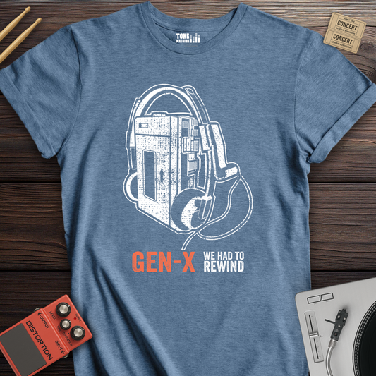 Gen X We Had To Rewind Retro T-Shirt
