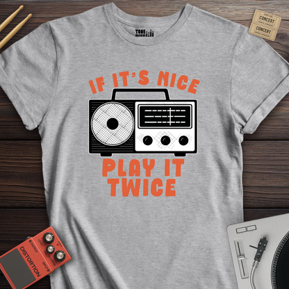 If It's Nice Play It Twice Retro T-Shirt