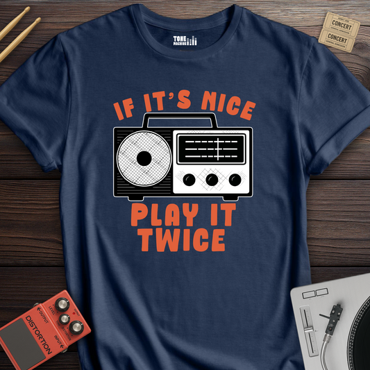 If It's Nice Play It Twice Retro T-Shirt