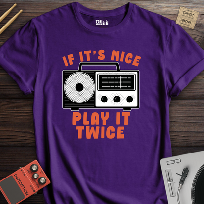 If It's Nice Play It Twice Retro T-Shirt