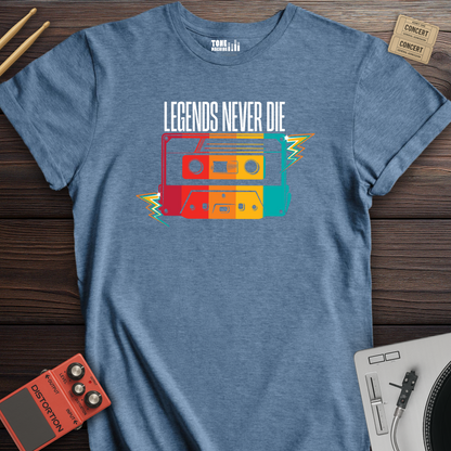 Legends Never Die Cassette Retro T-Shirt
