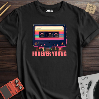Forever Young Cassette Retro T-Shirt