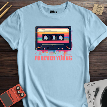 Forever Young Cassette Retro T-Shirt
