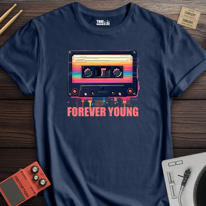 Forever Young Cassette Retro T-Shirt