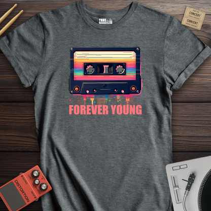 Forever Young Cassette Retro T-Shirt