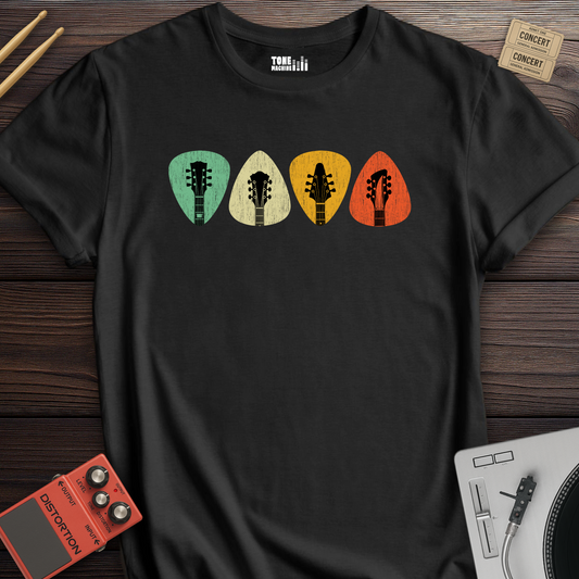 Retro Guitar Picks T-Shirt