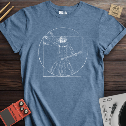 Vitruvian Guitar Man T-Shirt