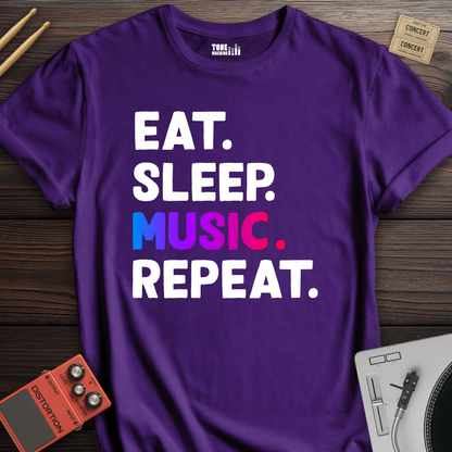 Eat Sleep Music Repeat T-Shirt