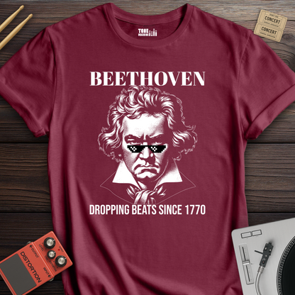 Beethoven Dropping Beats T-Shirt