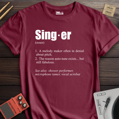 Singer Definition T-Shirt