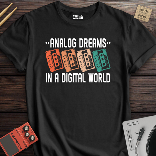 Analog Dreams Cassette Retro T-Shirt