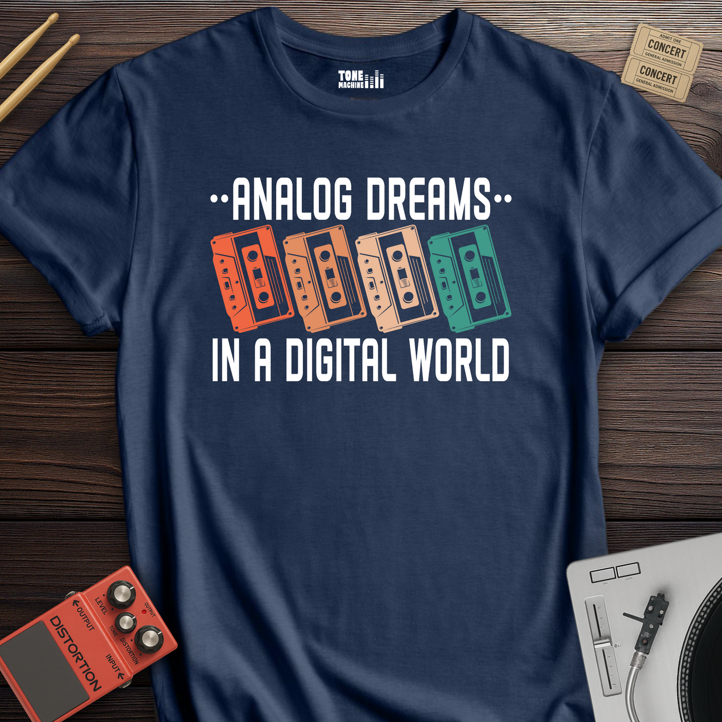 Analog Dreams Cassette Retro T-Shirt
