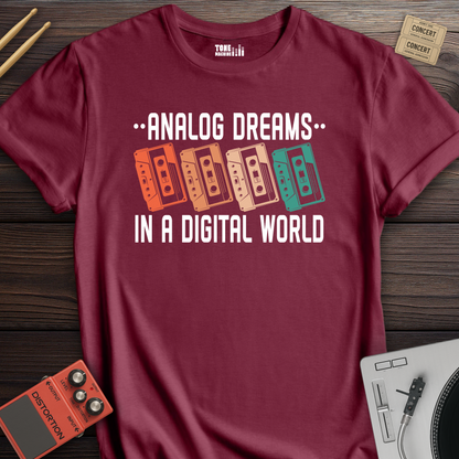 Analog Dreams Cassette Retro T-Shirt