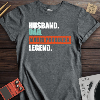 Husband Dad Music Producer Legend T-Shirt