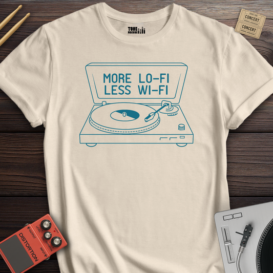 More Lo-Fi Less Wi-Fi Vinyl T-Shirt