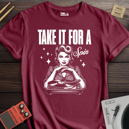 Take It For A Spin Vinyl T-Shirt
