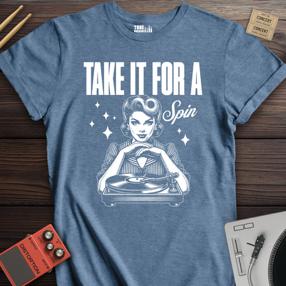 Take It For A Spin Vinyl T-Shirt