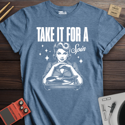 Take It For A Spin Vinyl T-Shirt