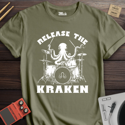 Release The Kraken Drum T-Shirt