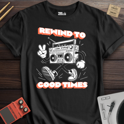 Rewind To Good Times Retro T-Shirt