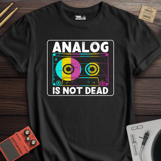 Analog Is Not Dead Cassette Retro T-Shirt
