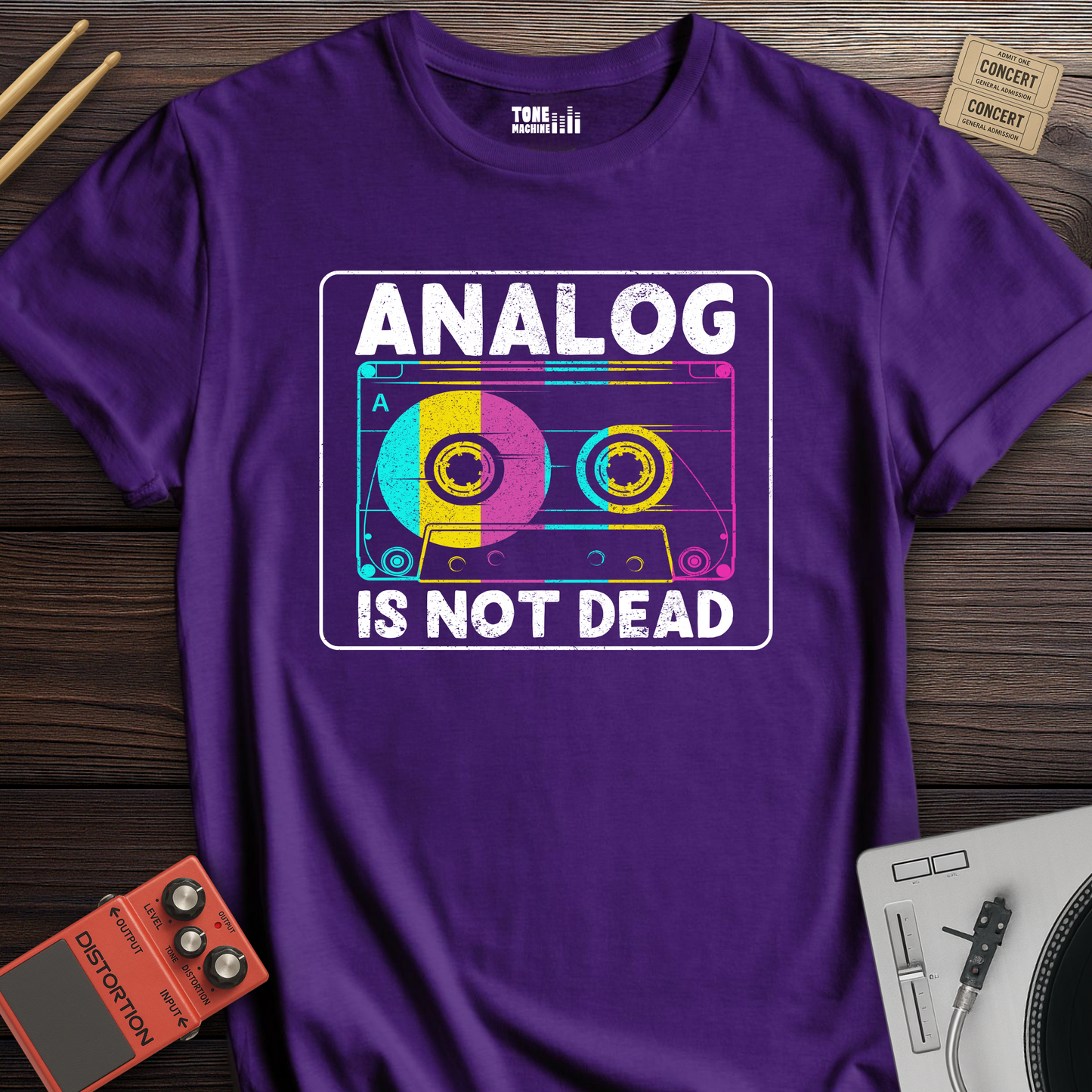 Analog Is Not Dead Cassette Retro T-Shirt