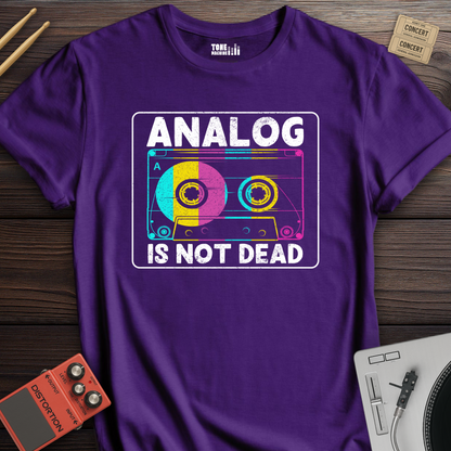 Analog Is Not Dead Cassette Retro T-Shirt