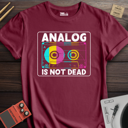 Analog Is Not Dead Cassette Retro T-Shirt