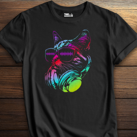 Raver Cat DJ T-Shirt