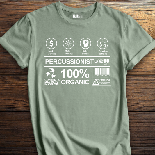 Percussionist Label Drum T-Shirt