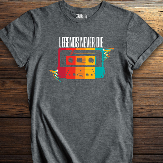 Legends Never Die Cassette Retro T-Shirt