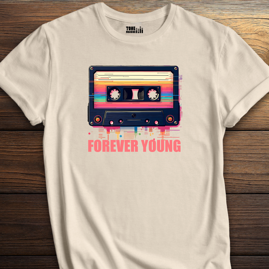 Forever Young Cassette Retro T-Shirt