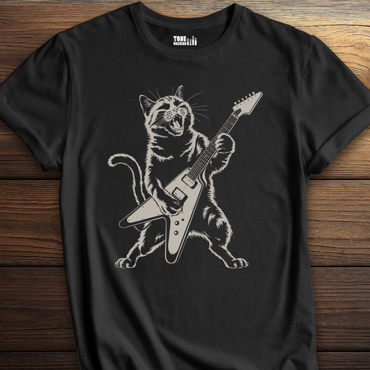 Distortion Kitty Guitar T-Shirt