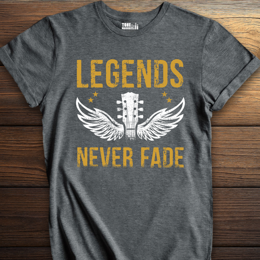 Legends Never Fade Guitar T-Shirt