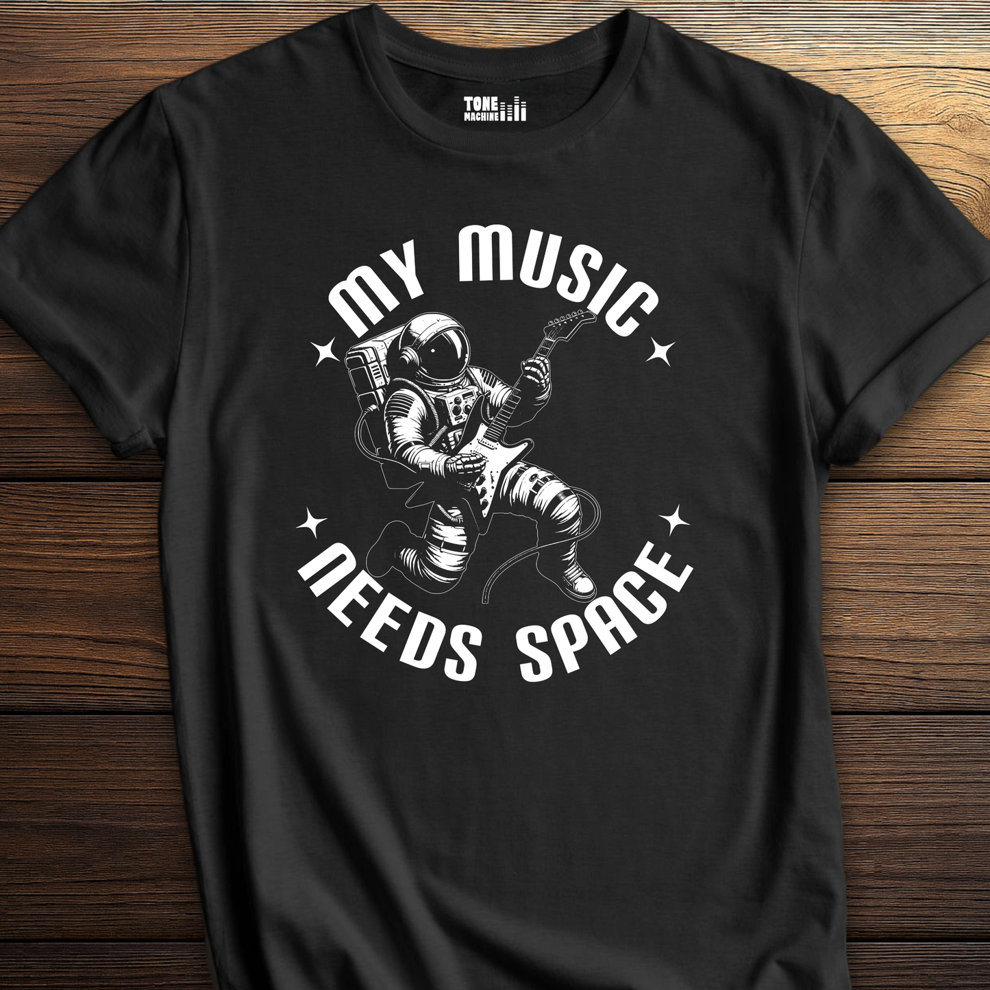 My Music Needs Space Guitar T-Shirt