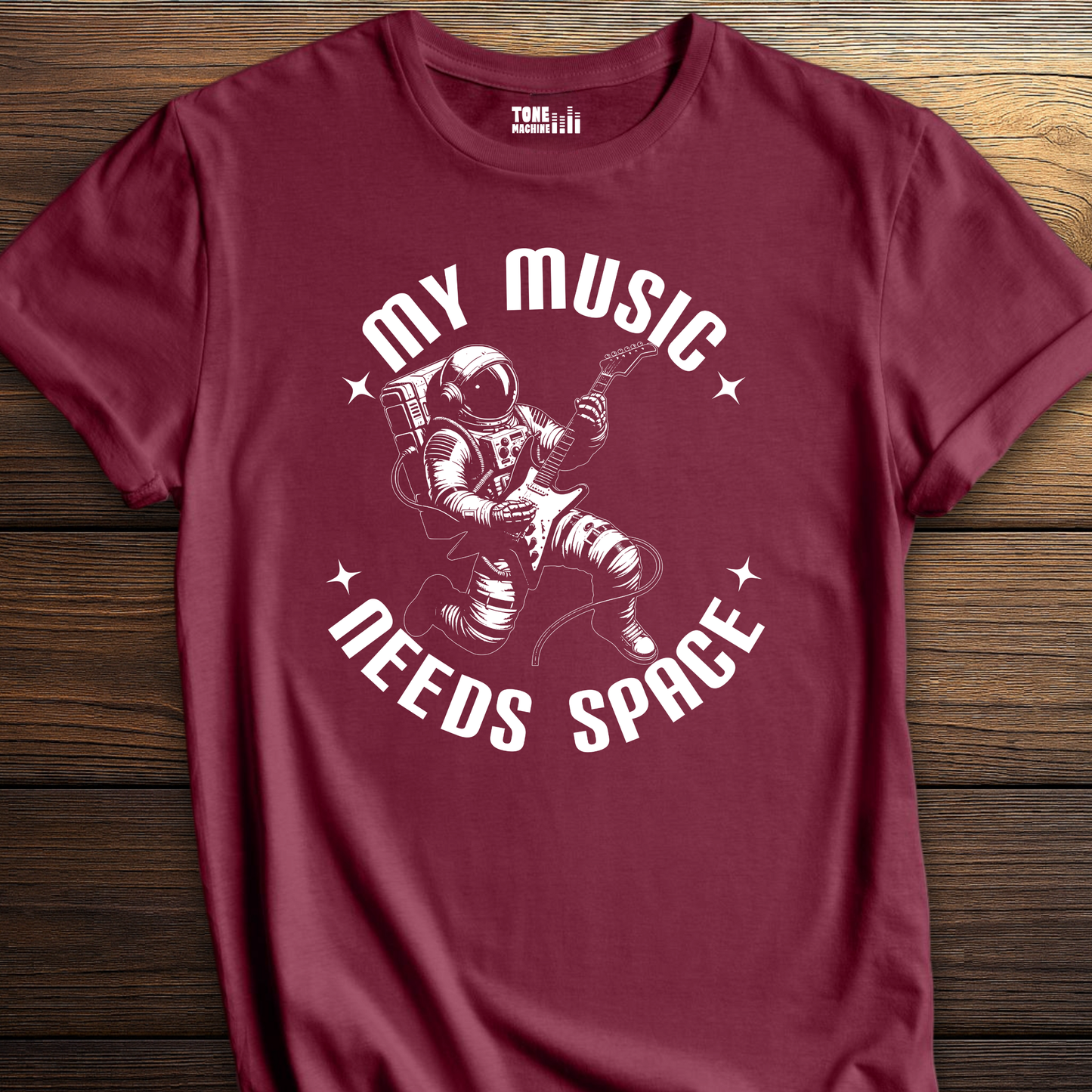 My Music Needs Space Guitar T-Shirt