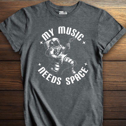 My Music Needs Space Guitar T-Shirt