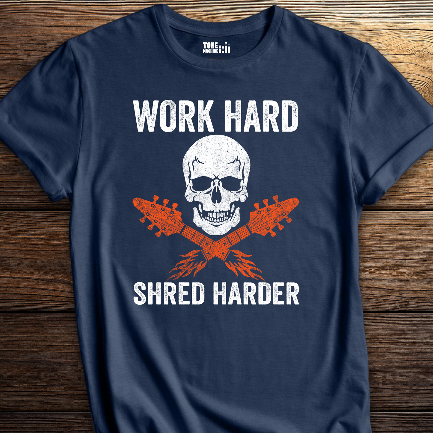 Work Hard Shred Harder Guitar T-Shirt