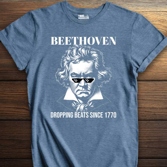 Beethoven Dropping Beats T-Shirt