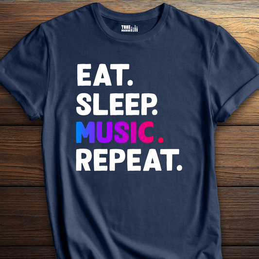 Eat Sleep Music Repeat T-Shirt