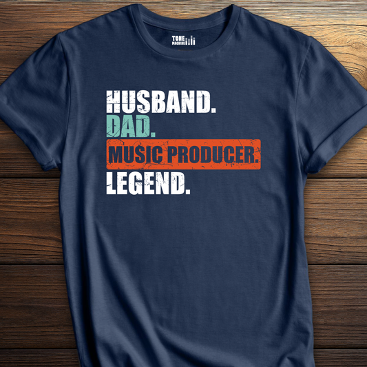Husband Dad Music Producer Legend T-Shirt
