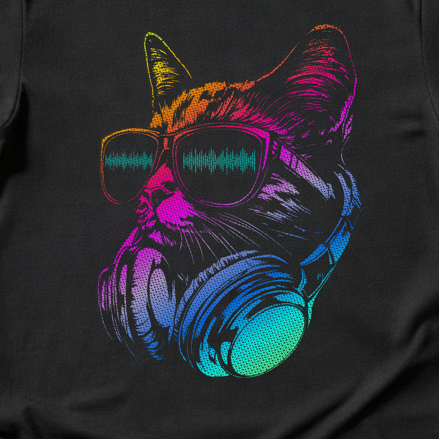 Raver Cat DJ T-Shirt
