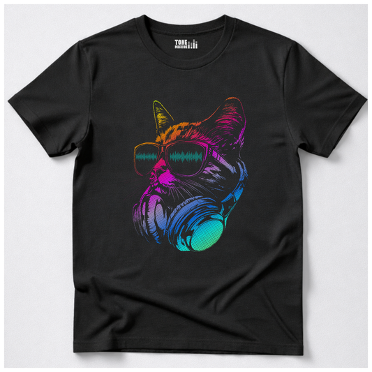 Raver Cat DJ T-Shirt