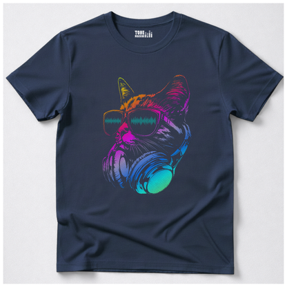 Raver Cat DJ T-Shirt
