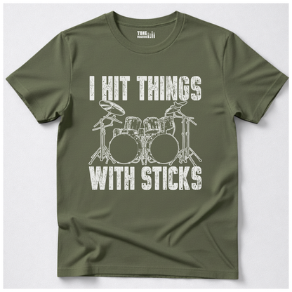 I Hit Things Drum T-Shirt