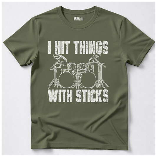 I Hit Things Drum T-Shirt