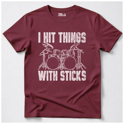 I Hit Things Drum T-Shirt